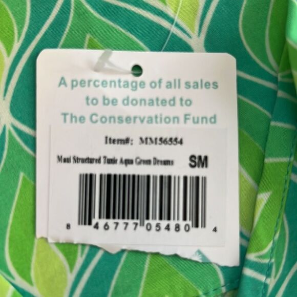 NWT *Maui Mamas* Sz S Aqua Dreams Tunic - Picture 4 of 11